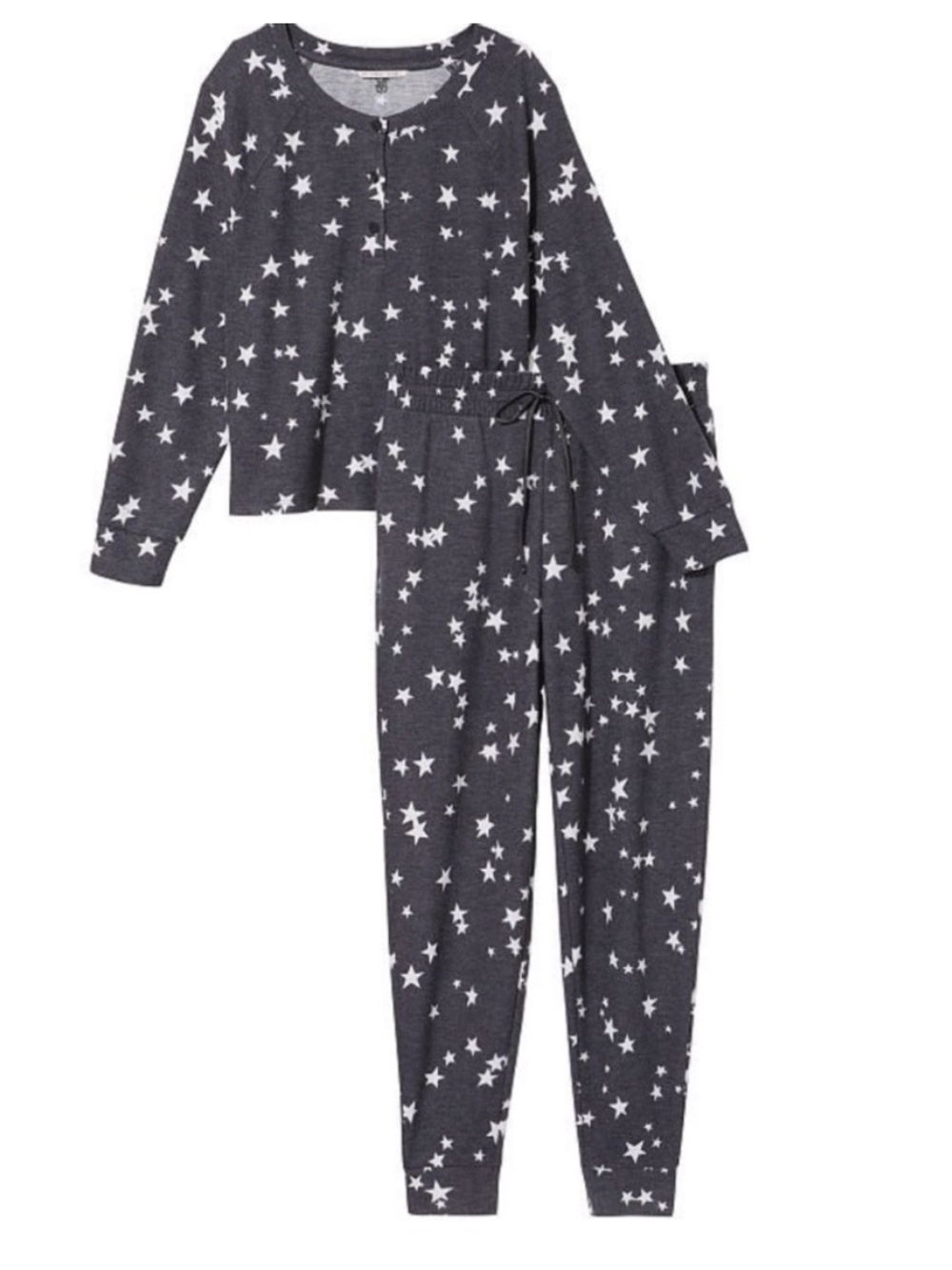 VICTORIA'S SECRET
Glow Waffle Henley Jogger Set Small